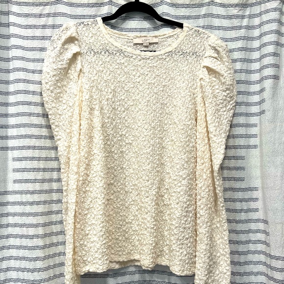 LOFT Lace Blouse - Picture 1 of 4